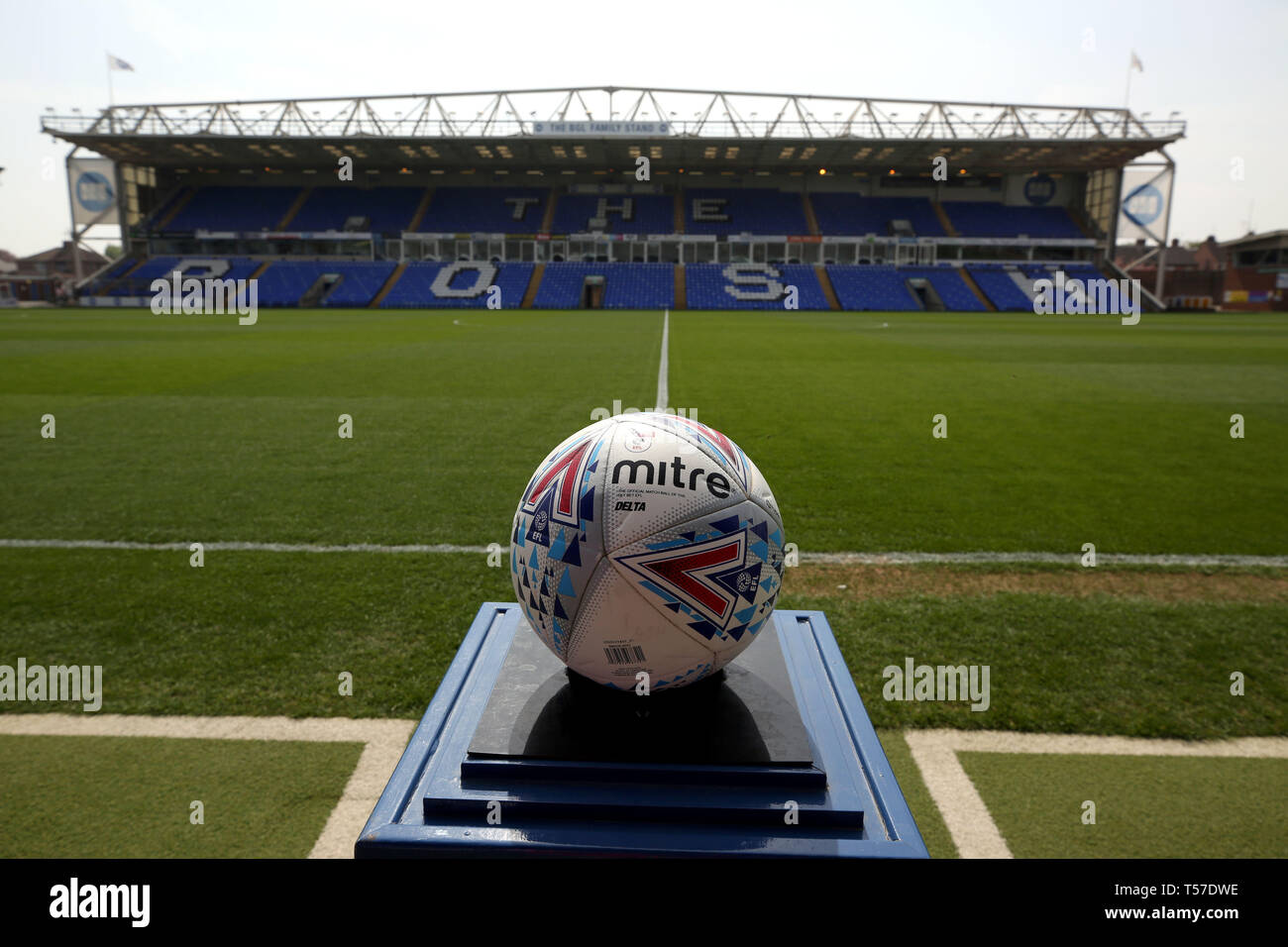 Peterborough, Royaume-Uni. 22 avril, 2019. L'intérieur du stade avant le match de Ligue 1 pari du ciel entre Peterborough et Sunderland au London Road, Peterborough le lundi 22 avril 2019. (Crédit : Chris Booth | MI News) usage éditorial uniquement, licence requise pour un usage commercial. Aucune utilisation de pari, de jeux ou d'un seul club/ligue/dvd publications. Crédit : MI News & Sport /Alamy Live News Banque D'Images