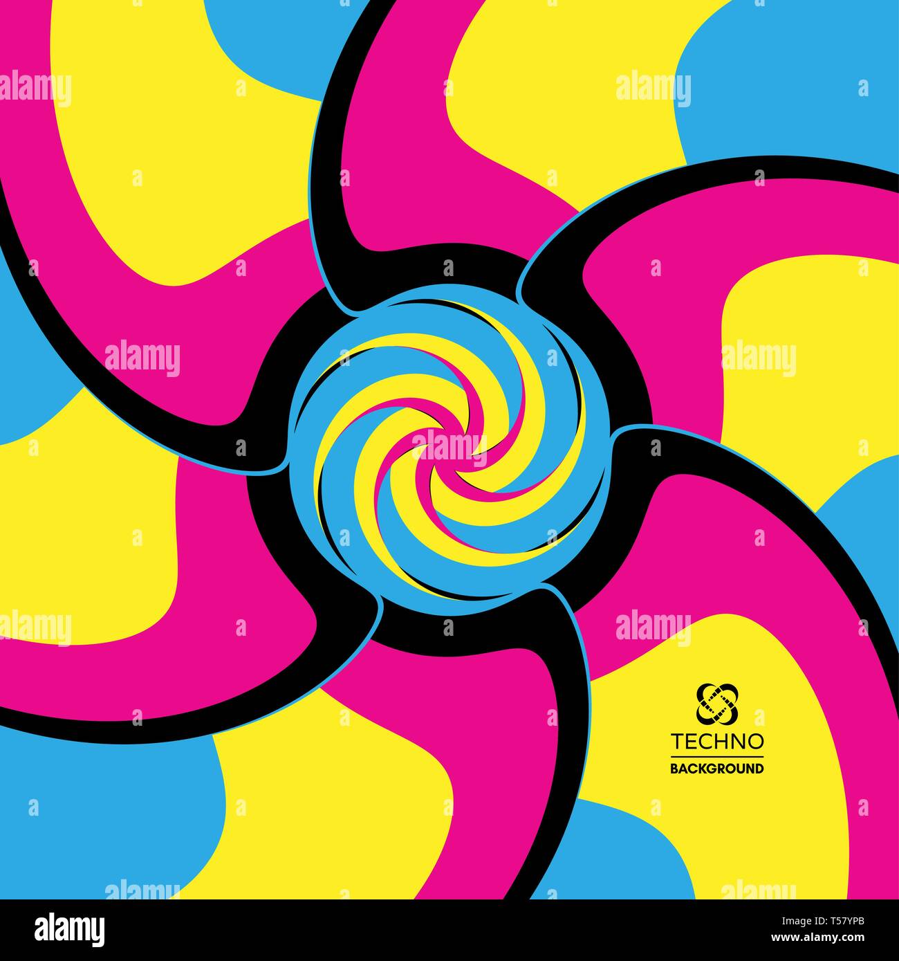 Résumé Contexte de turbulences. Modèle de conception de la couverture. Vector illustration. Illustration de Vecteur