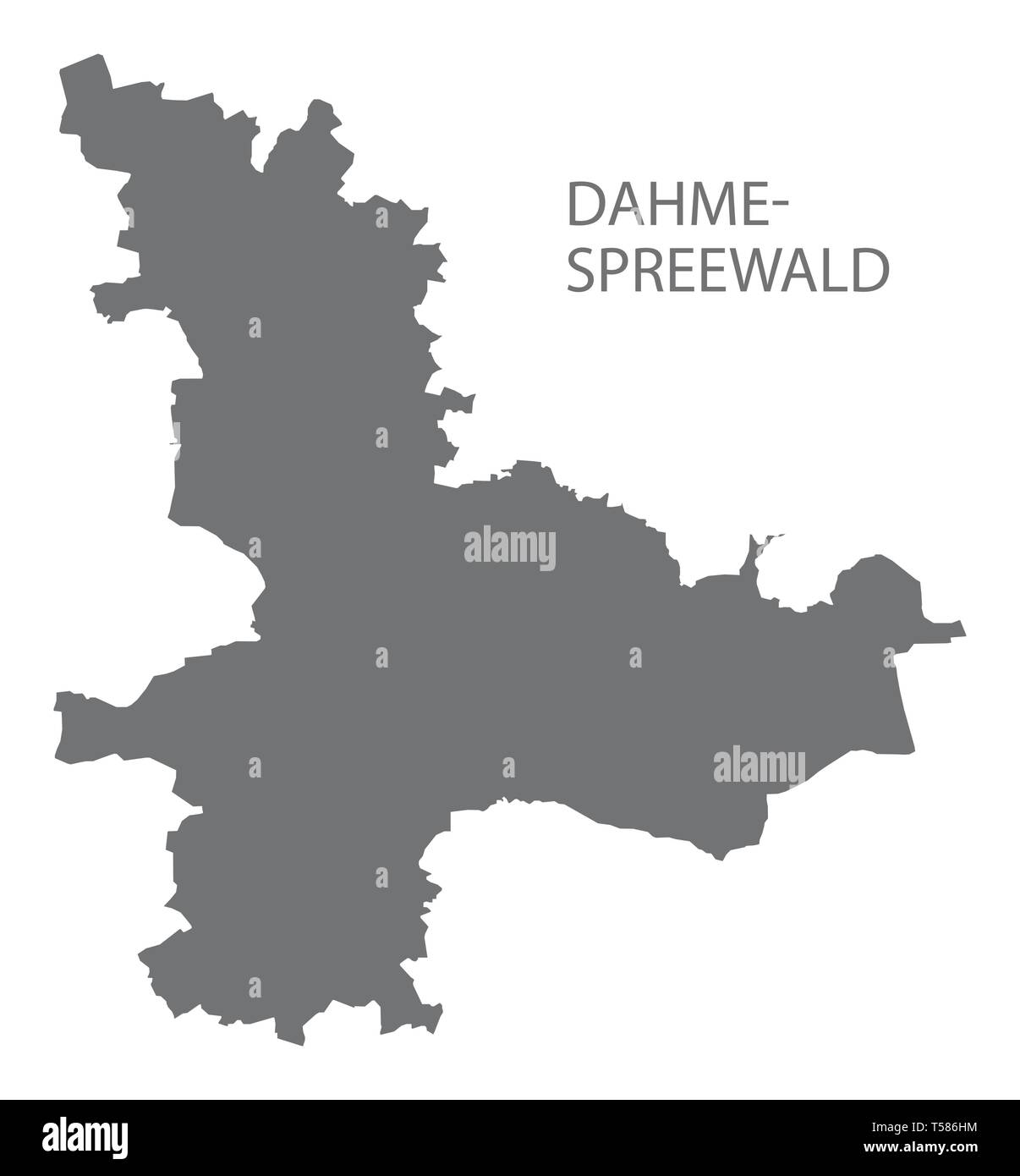 Mer du comté de Grey plan de Brandenburg Allemagne Illustration de Vecteur