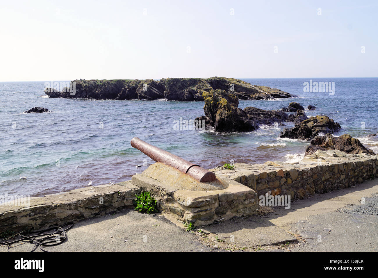 La côte au Niarbyl, Île de Man Banque D'Images