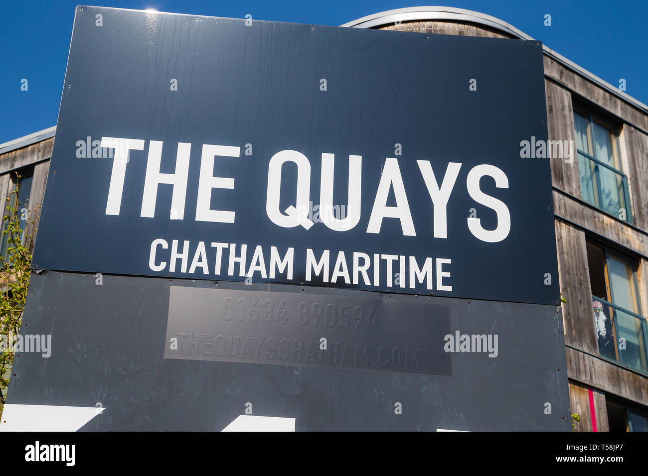 Les quais, d'orientation Maritime Chatham Banque D'Images