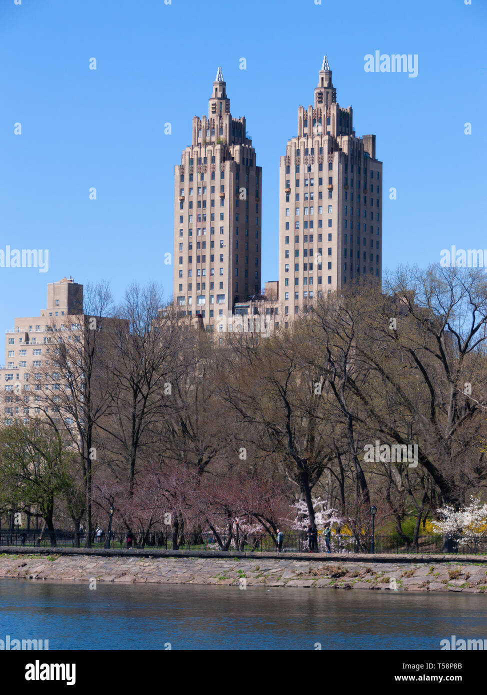 Les immeubles à appartements Eldorado près de Central Park, Upper Manhattan, New York City, USA Banque D'Images