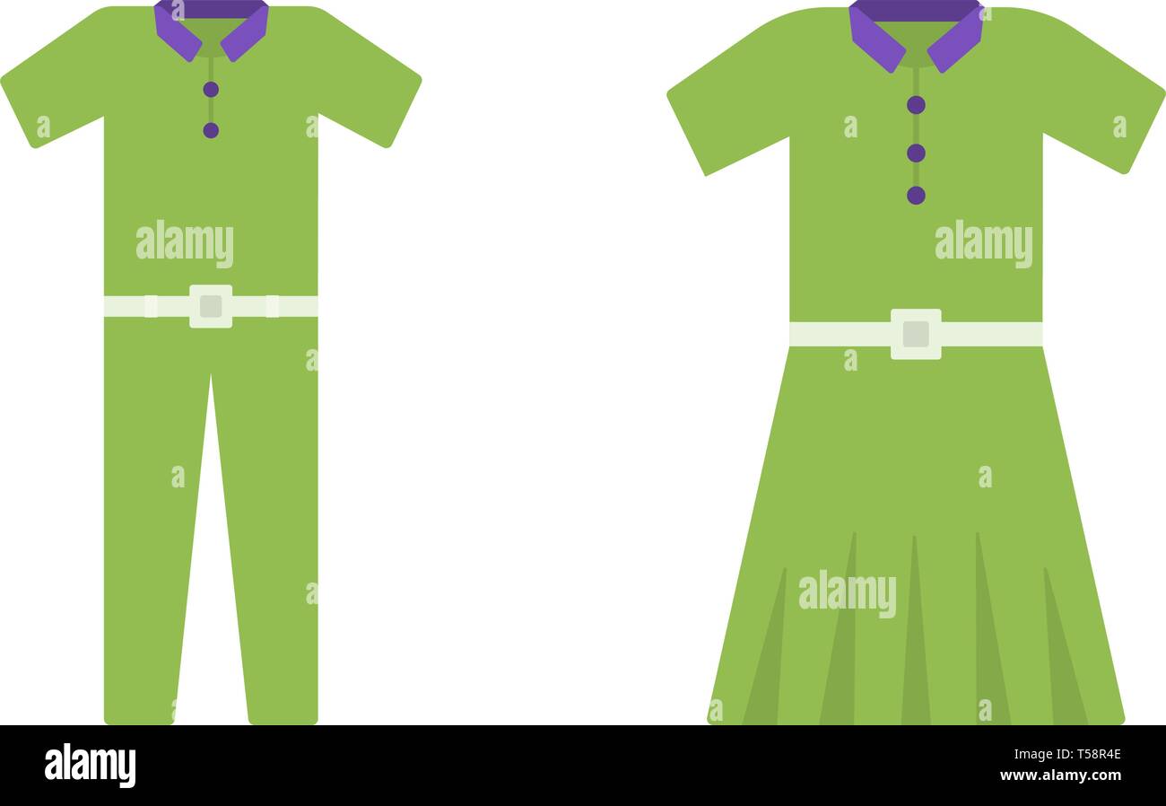 Vêtements hommes et femmes télévision vector icons Illustration de Vecteur