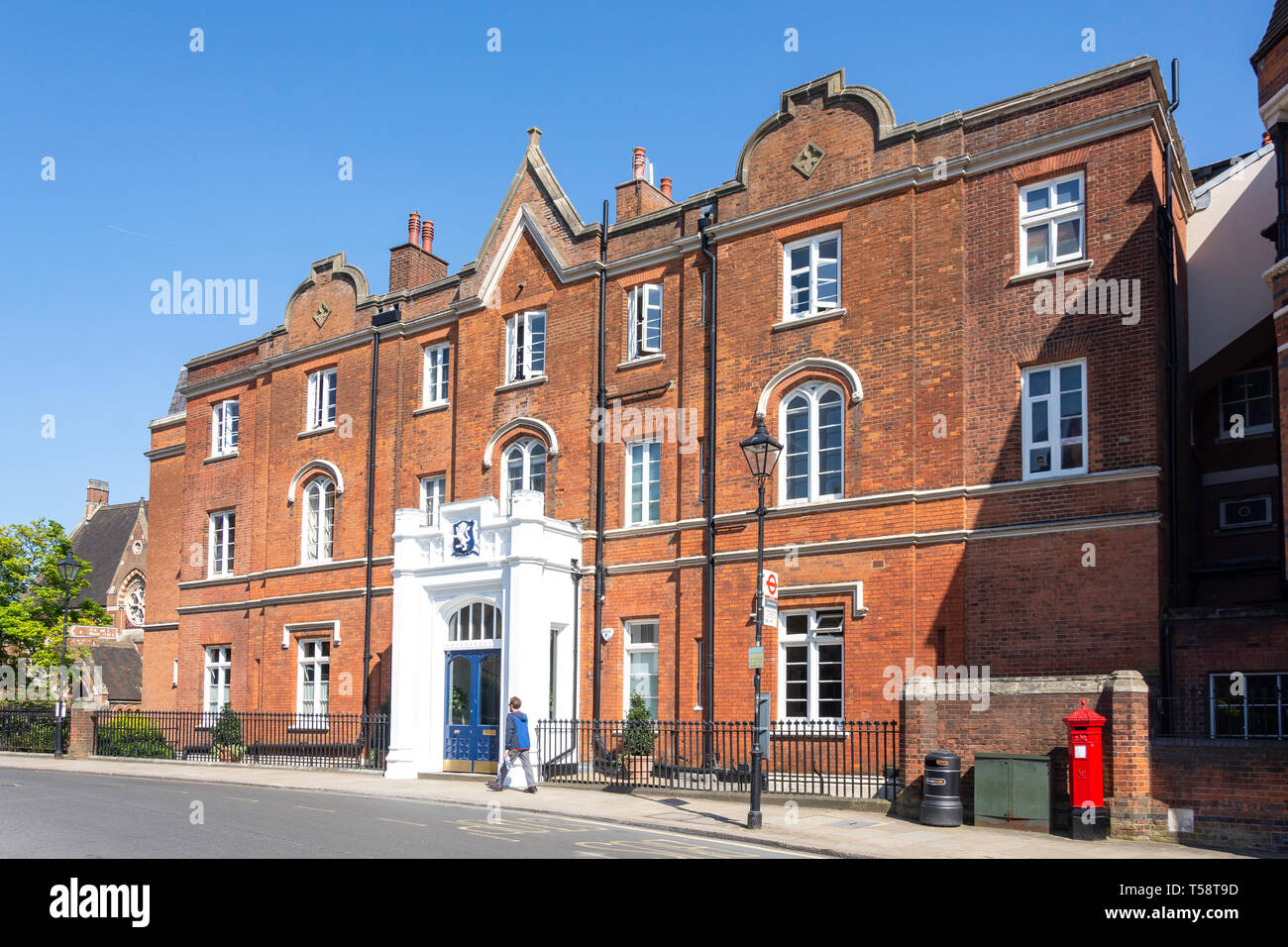 Bâtiment scolaire, Harrow School, la herse-on-the-Hill, district londonien de Harrow, Greater London, Angleterre, Royaume-Uni Banque D'Images