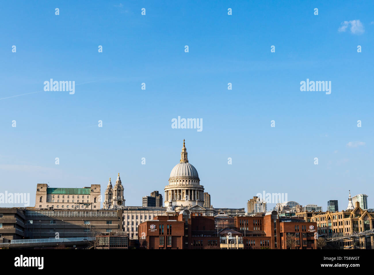 La Cathédrale Saint-Paul à Londres, Royaume-Uni Banque D'Images