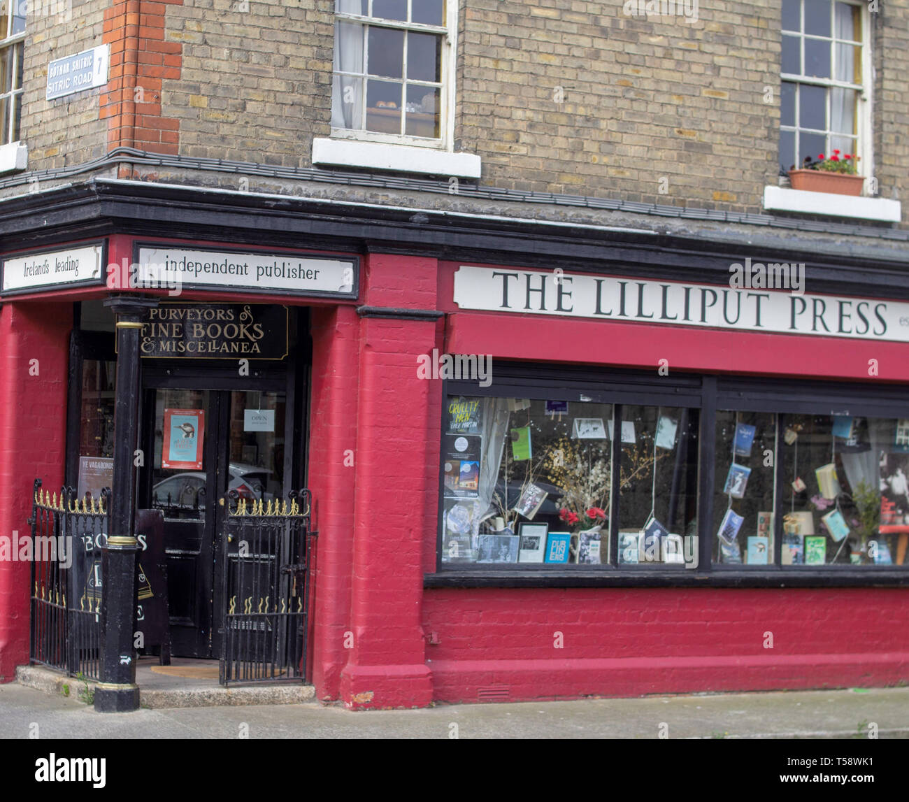 Le Lilliput Press,'pourvoyeur de beaux livres et miscellanea'.Un petit livre editeur indépendant dans Arbour Hill,Dublin, Irlande. Banque D'Images