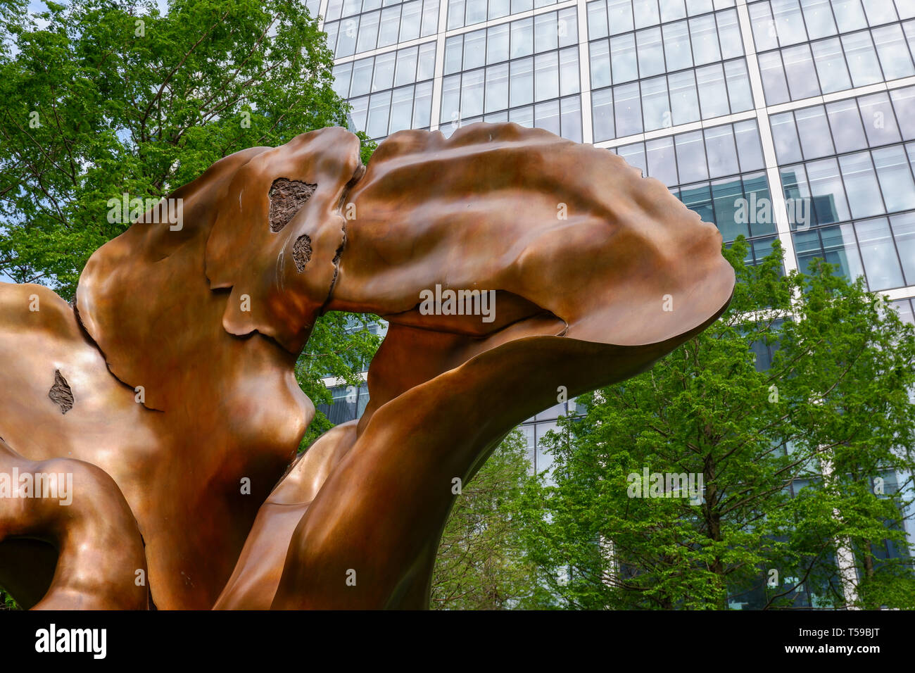 Art' Fortuna' par HELAINE BLUMENFELD, Canary Wharf , Isle of Dogs, Londres Banque D'Images