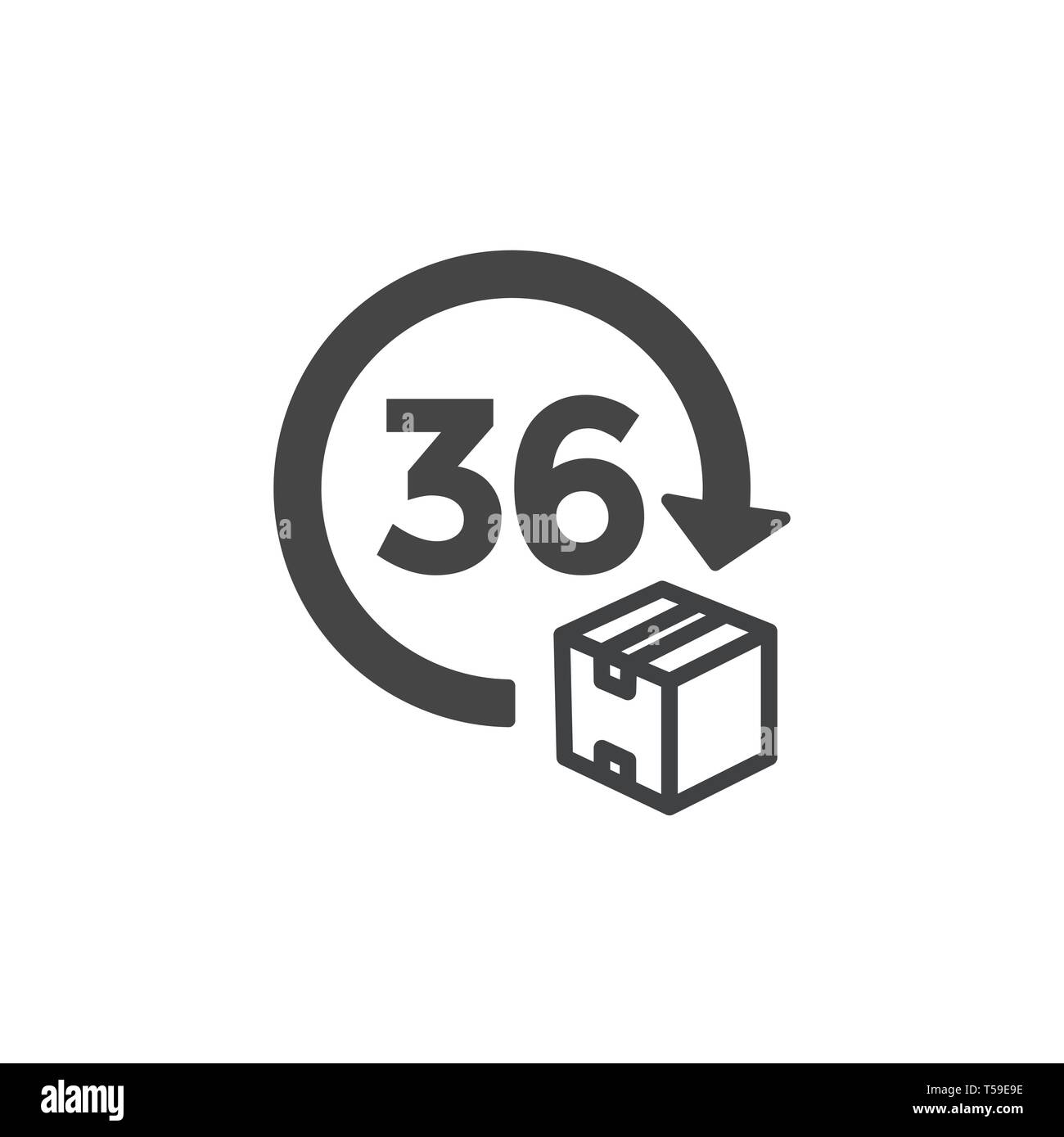 L'icône w Gestion du temps, dépêchez-vous, la date limite et à l'heure symbolique Illustration de Vecteur