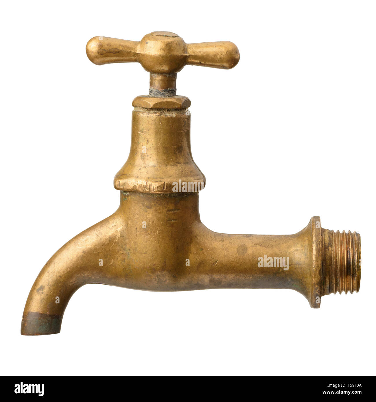 Vieux robinet de salle de bain en cuivre Banque de photographies et  d'images à haute résolution - Alamy