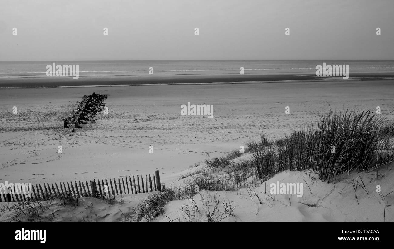 Berck-Plage, Rhône, Hauts-de-France, France Banque D'Images