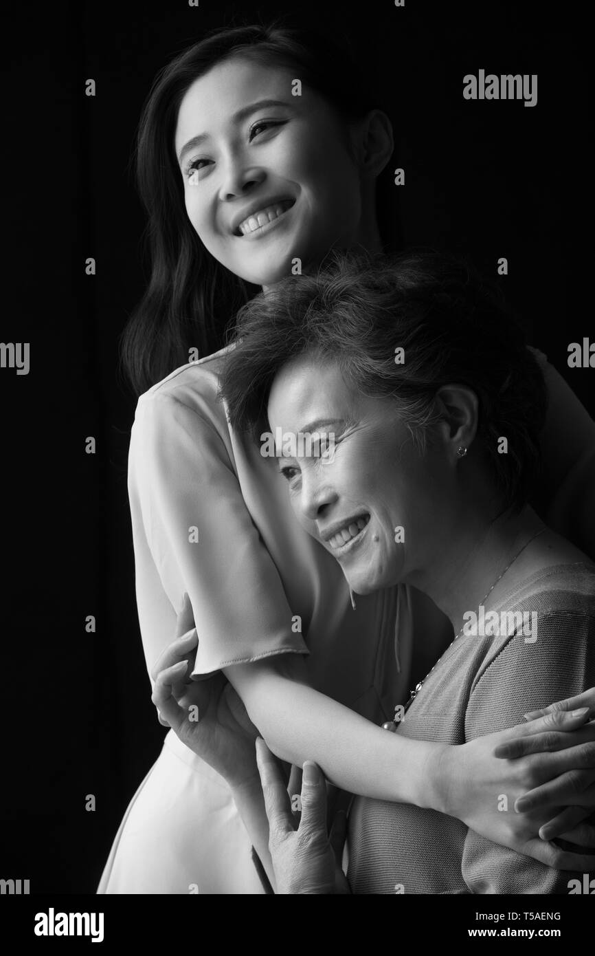 Happy mother and daughter Banque D'Images