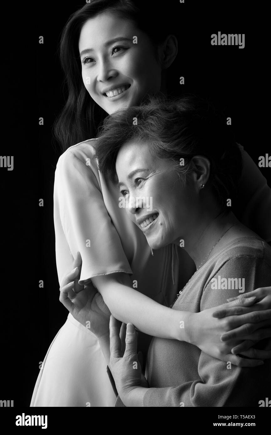 Happy mother and daughter Banque D'Images