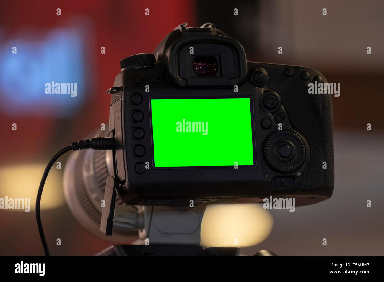 Enregistrement vidéo avec UN appareil photo reflex numérique Banque D'Images