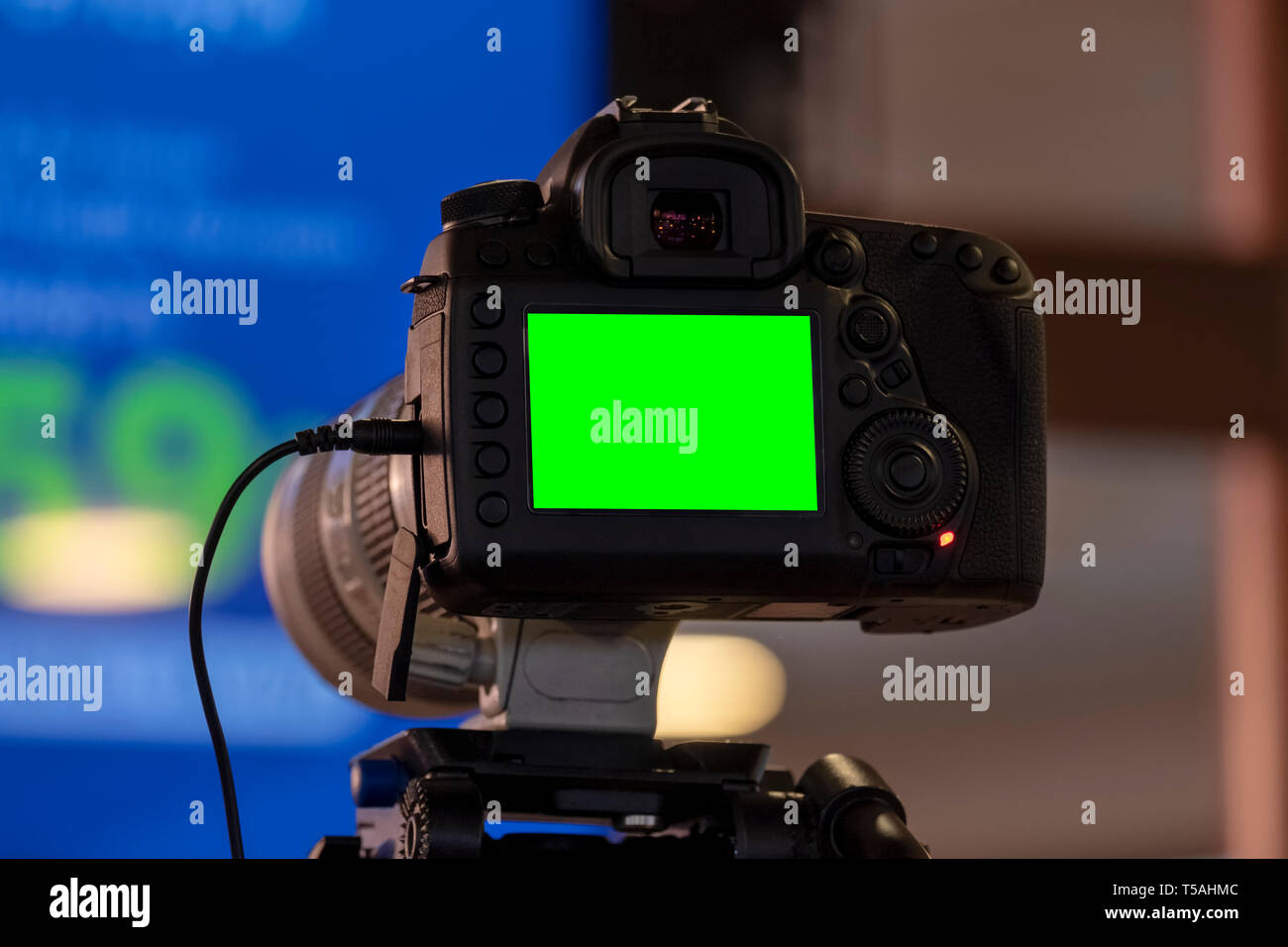 Enregistrement vidéo avec UN appareil photo reflex numérique Banque D'Images