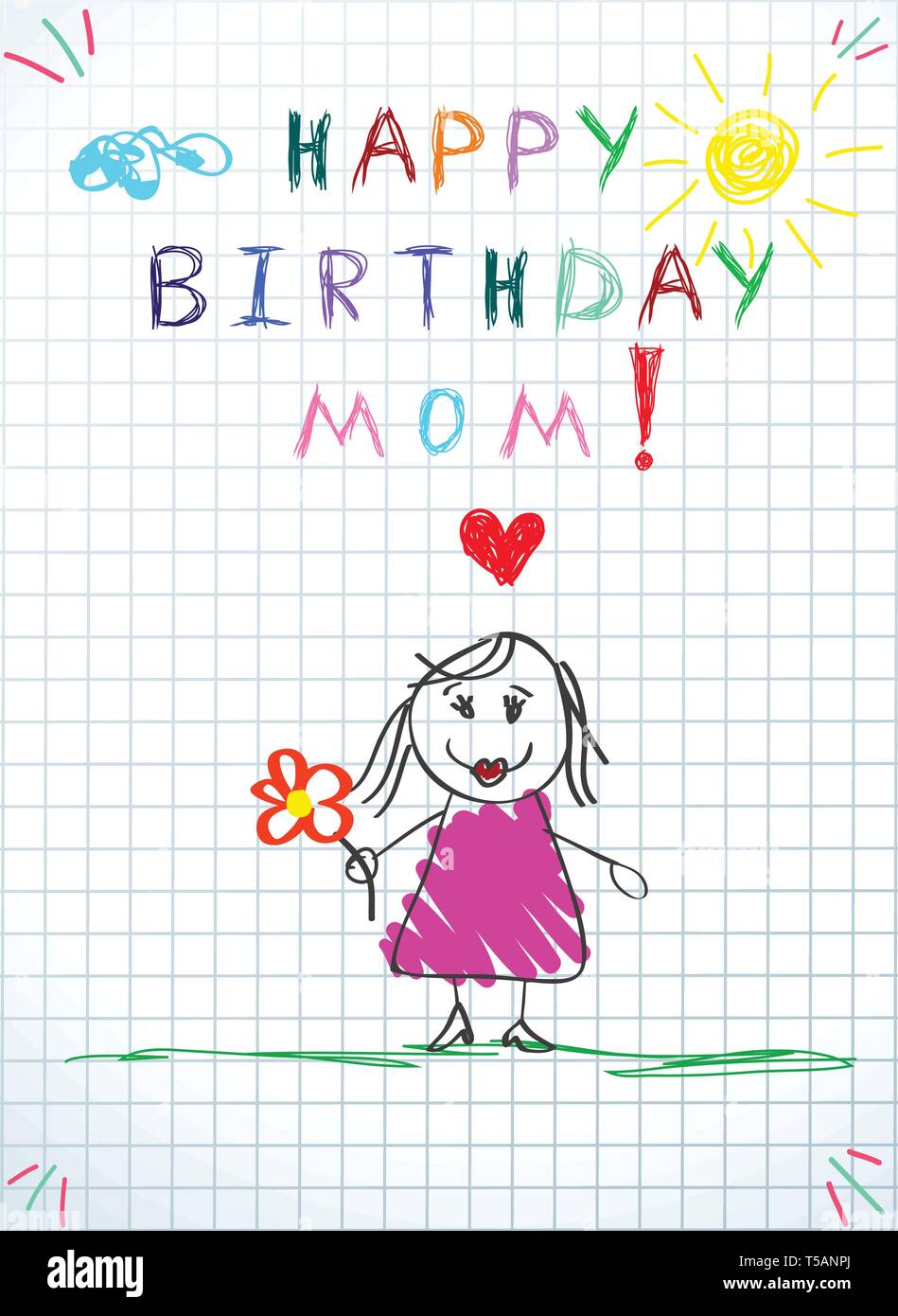 Joyeux Anniversaire Maman Carte De Vœux Illustration Avec Dessin De Bebe Maman Dessines A La Main En Robe Rose Fleur Coeur Et Maintenez Le Checked Papier Fond Baby Image Vectorielle Stock Alamy Joyeux Anniversaire Maman Carte De Vœux Illustration Avec Dessin De Bebe Maman Dessines A La Main En Robe Rose Fleur Coeur Et Maintenez Le Checked Papier Fond Baby Image Vectorielle Stock Alamy