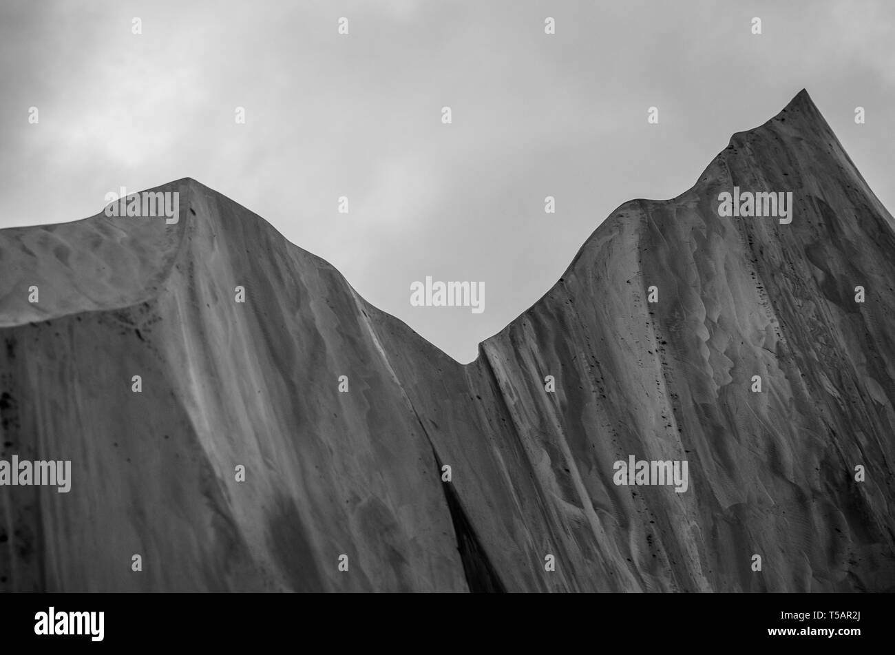 Agassiz Ice Iceberg Acier Sculpture au parc Assiniboine à Winnipeg, Manitoba Banque D'Images