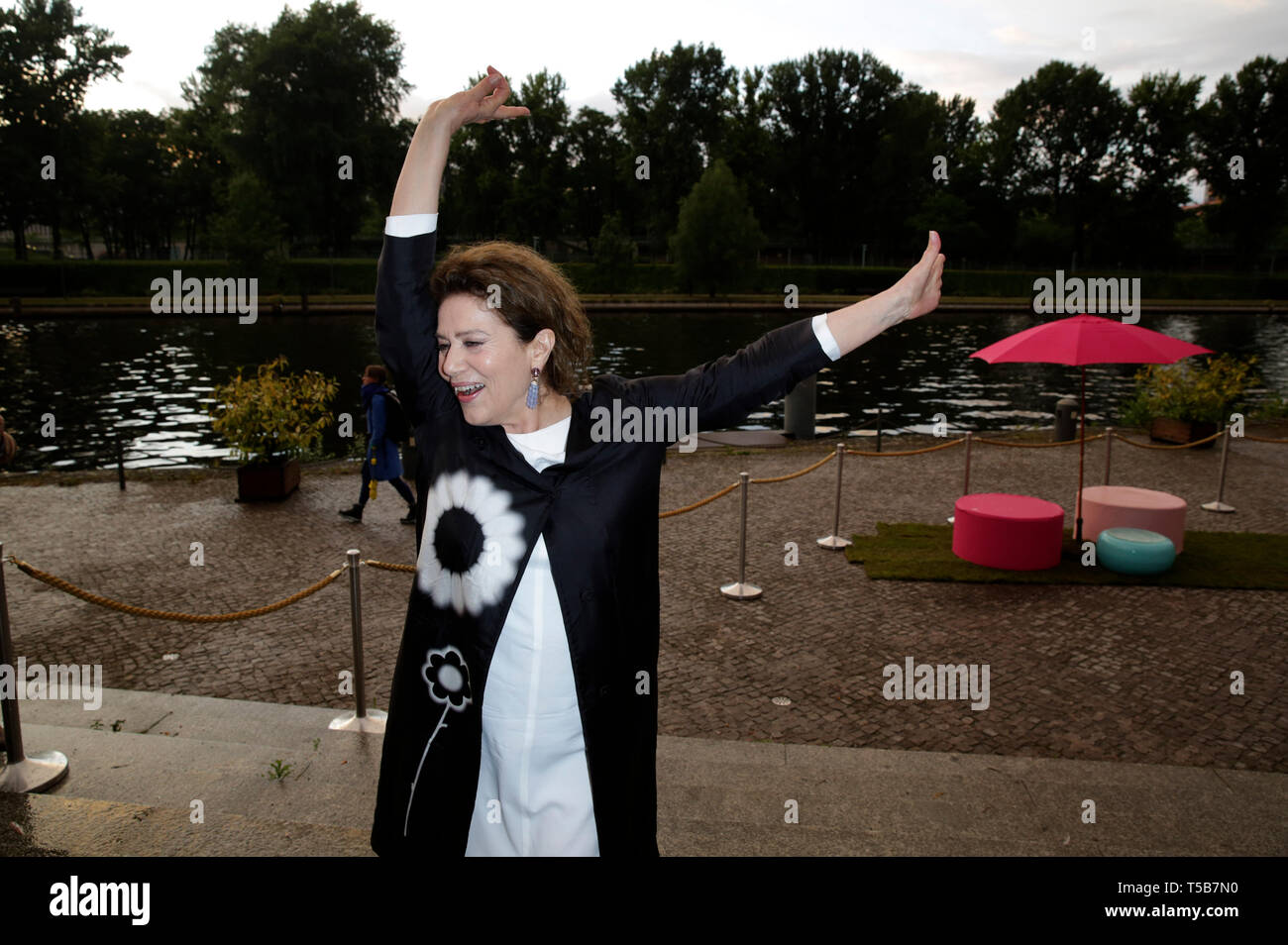 Berlin, Deutschland. 25 Juin, 2014. Hannelore Elsner au Festival 2014 producteurs dans le restaurant Auster. Berlin, 25.06.2014 | Conditions de crédit dans le monde entier : dpa/Alamy Live News Banque D'Images