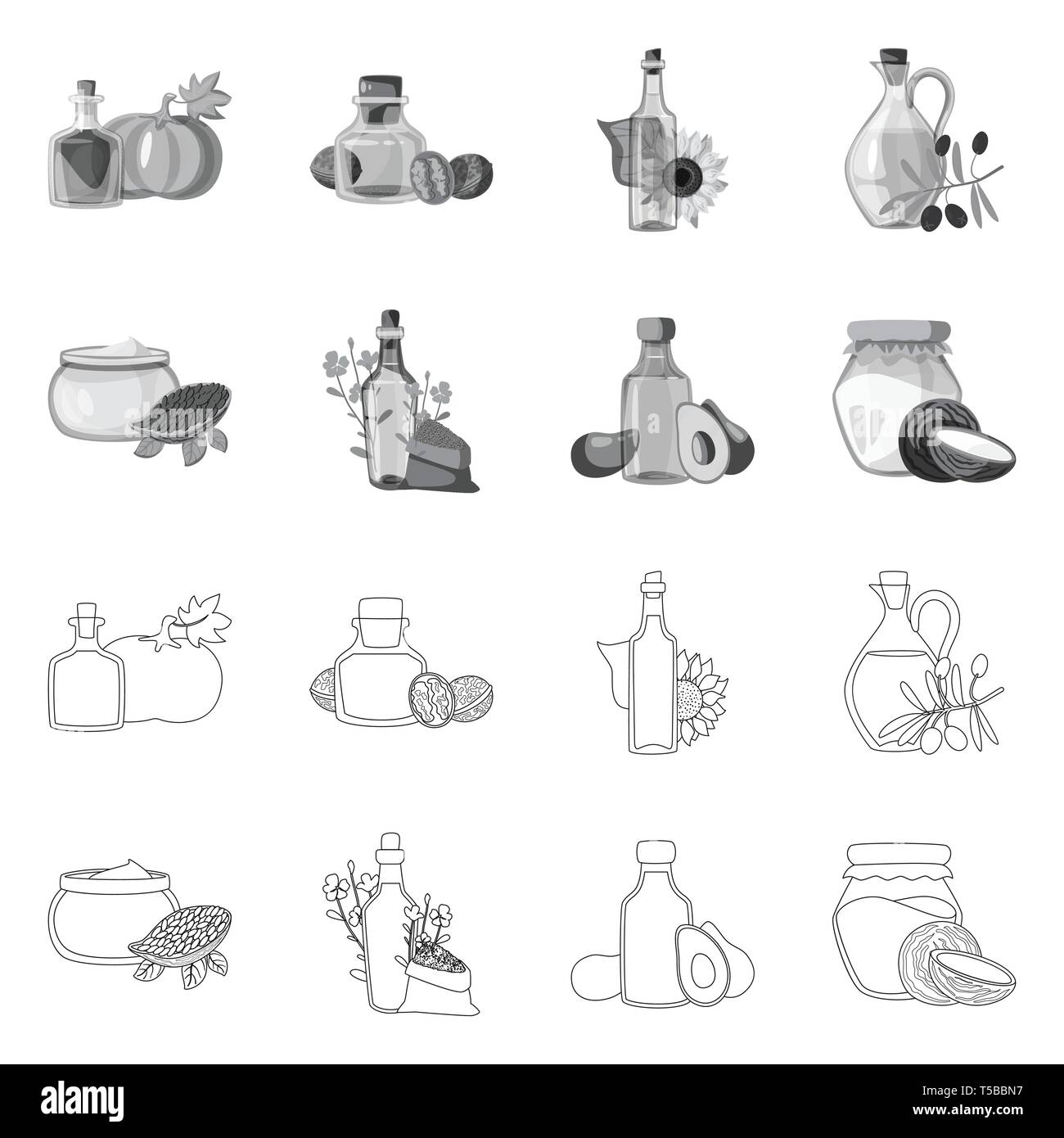 Pumpkin,noyer,tournesol,,olive,cacao,lin,avocat,noix de coco,graines,alimentaire,fruits,beurre,graines, lait, produits bio,orange,sun,confiserie,biologique,esthétique,drop,vitamine,alimentation,m,froid,alimentaire,nougat | liquide vert,sain,légumes,huile,agriculture,bouteille,verre,Culture,,nutrition,produits biologiques,set,icône,,illustration,collection,isolé,design,graphisme,élément vecteur vecteurs,signer , Illustration de Vecteur