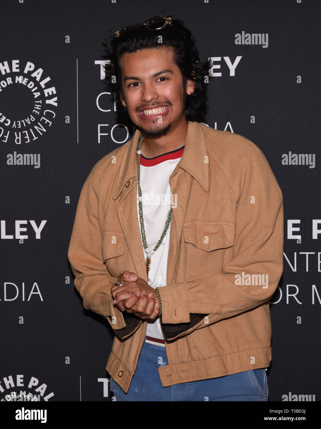 22 avril 2019 - Los Angeles, Californie, USA - XOLO MARIDUENA assiste à la première projection et la Conversation de YouTube de l'original ''Cobra Kai'' Saison 2 au Paley Center for Media. (Crédit Image : © ZUMA/Bennight Billy sur le fil) Banque D'Images