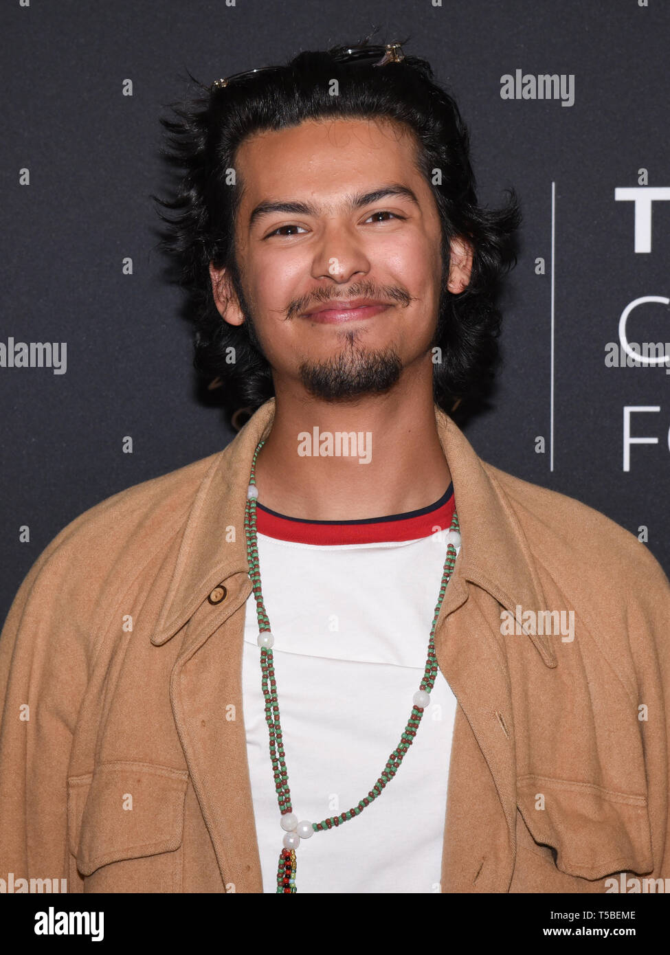 22 avril 2019 - Los Angeles, Californie, USA - XOLO MARIDUENA assiste à la première projection et la Conversation de YouTube de l'original ''Cobra Kai'' Saison 2 au Paley Center for Media. (Crédit Image : © ZUMA/Bennight Billy sur le fil) Banque D'Images