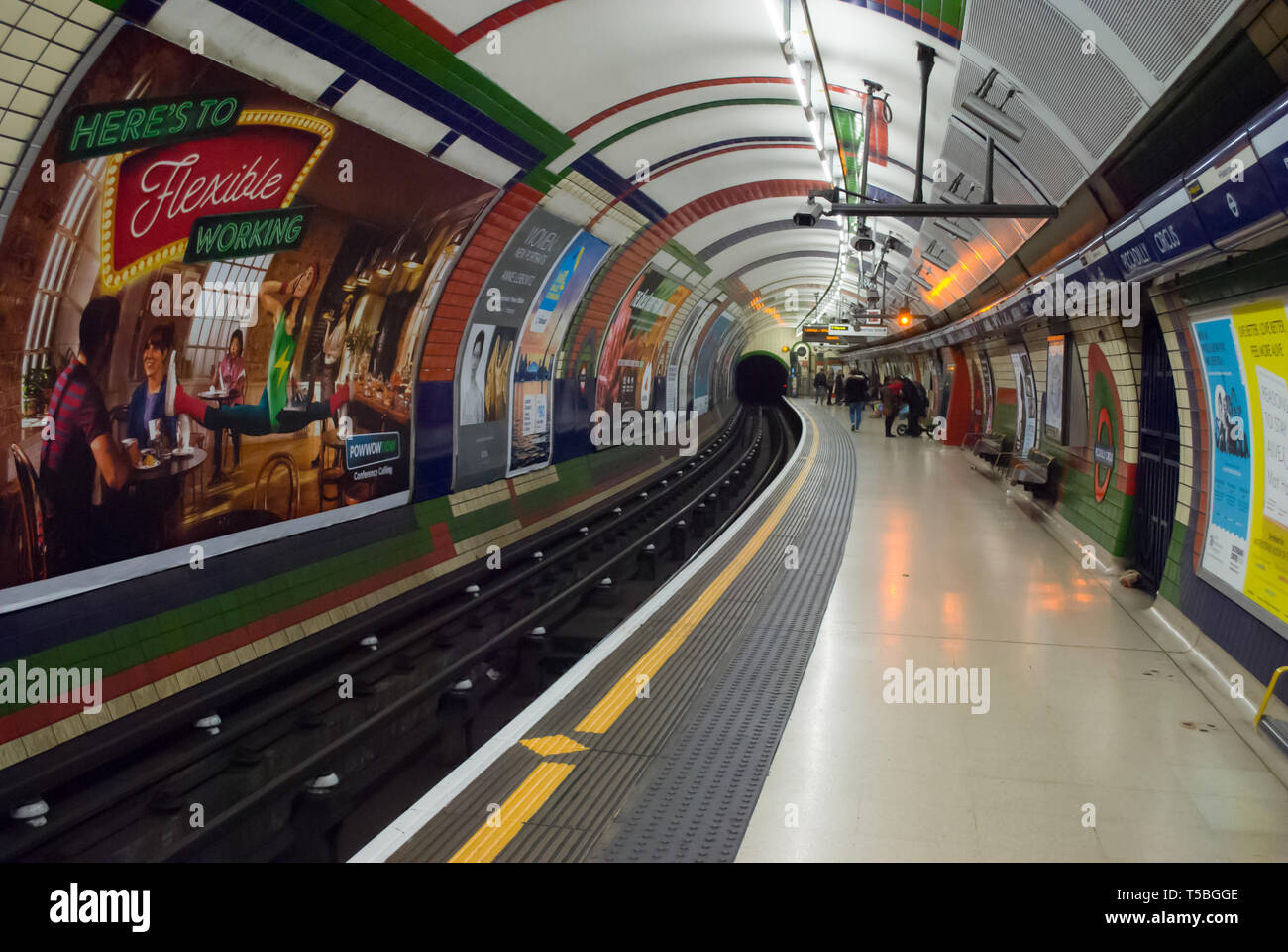 Londres - le 26 janvier : La station de métro Piccadilly est l'une des plus célèbres Londres le 24 janvier 2016 à Londres, au Royaume-Uni. Banque D'Images