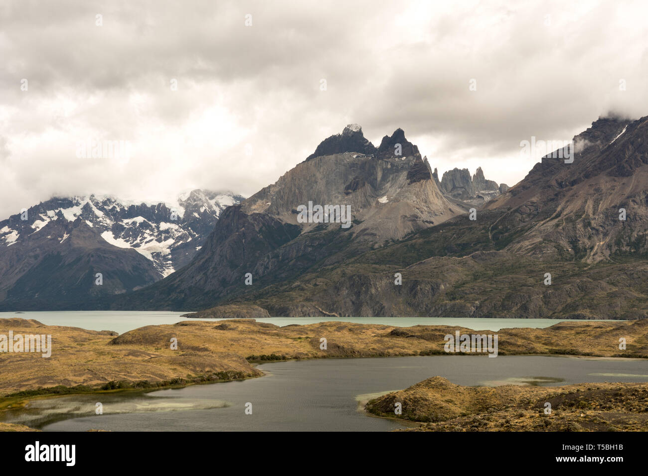 Le paysage spectaculaire du Parc National Torres del Paine, dans le sud de la Patagonie, au Chili Banque D'Images