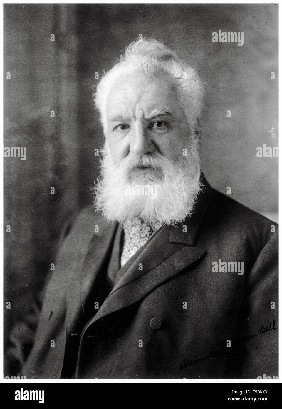 Alexander Graham Bell (1847-1922), portrait, c. 1850, Harris & Ewing Banque D'Images