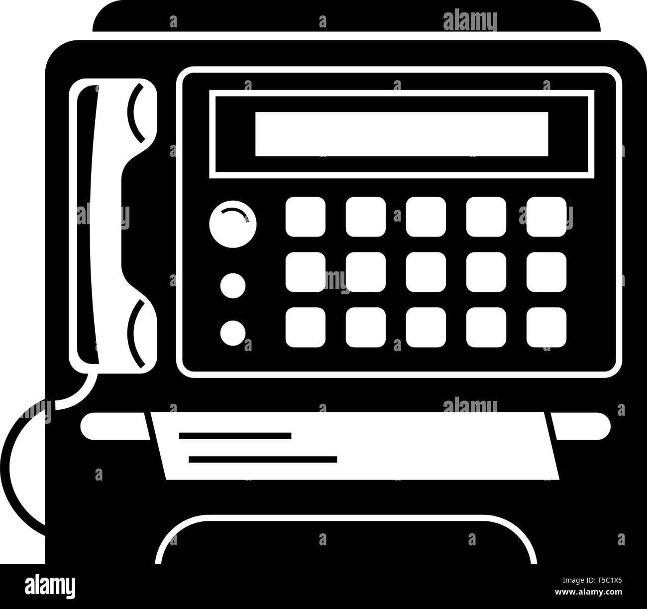 Fax imprime, l'icône de style simple. Illustration de Vecteur