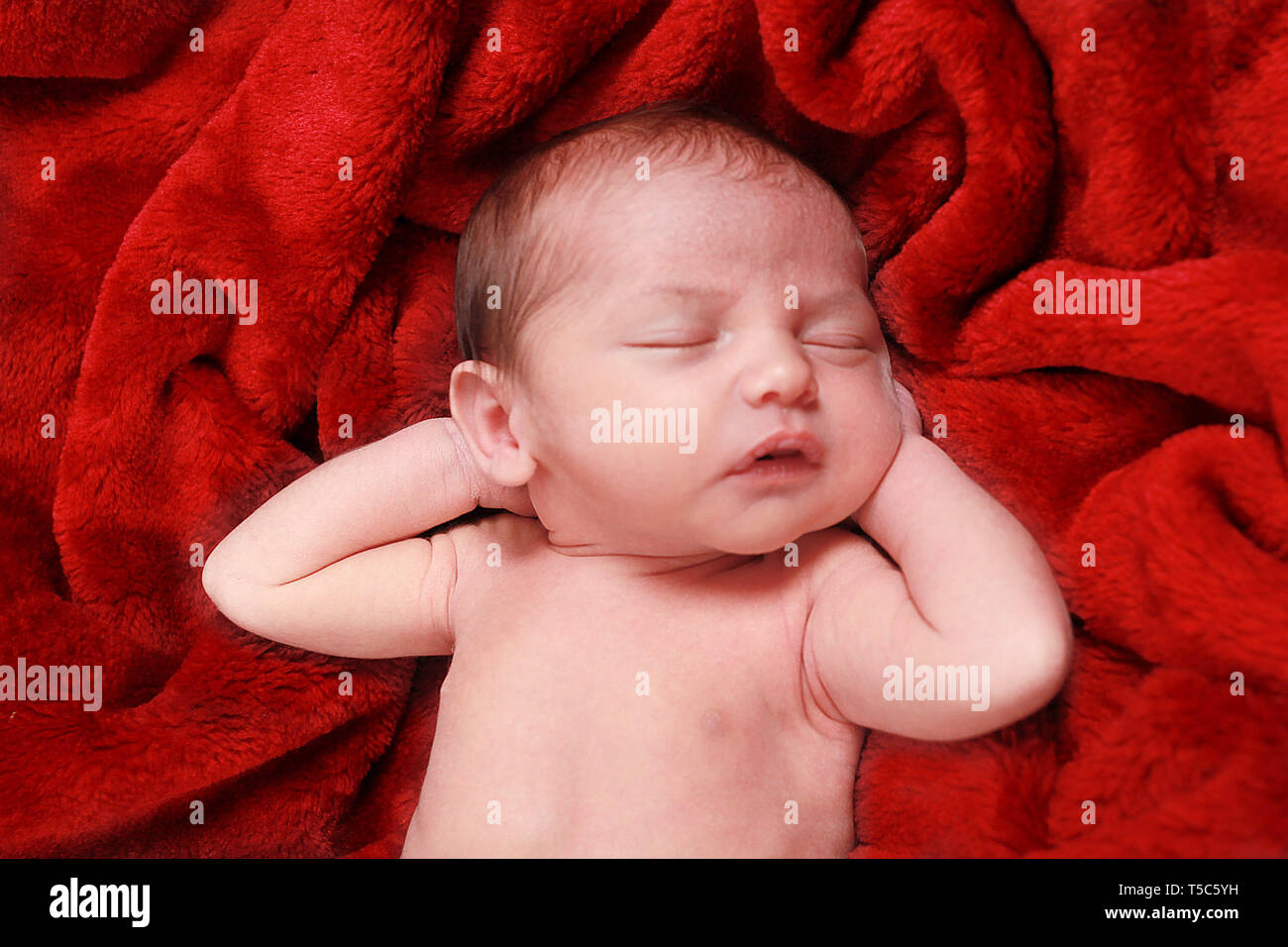 New Born Baby Boy Banque D'Images