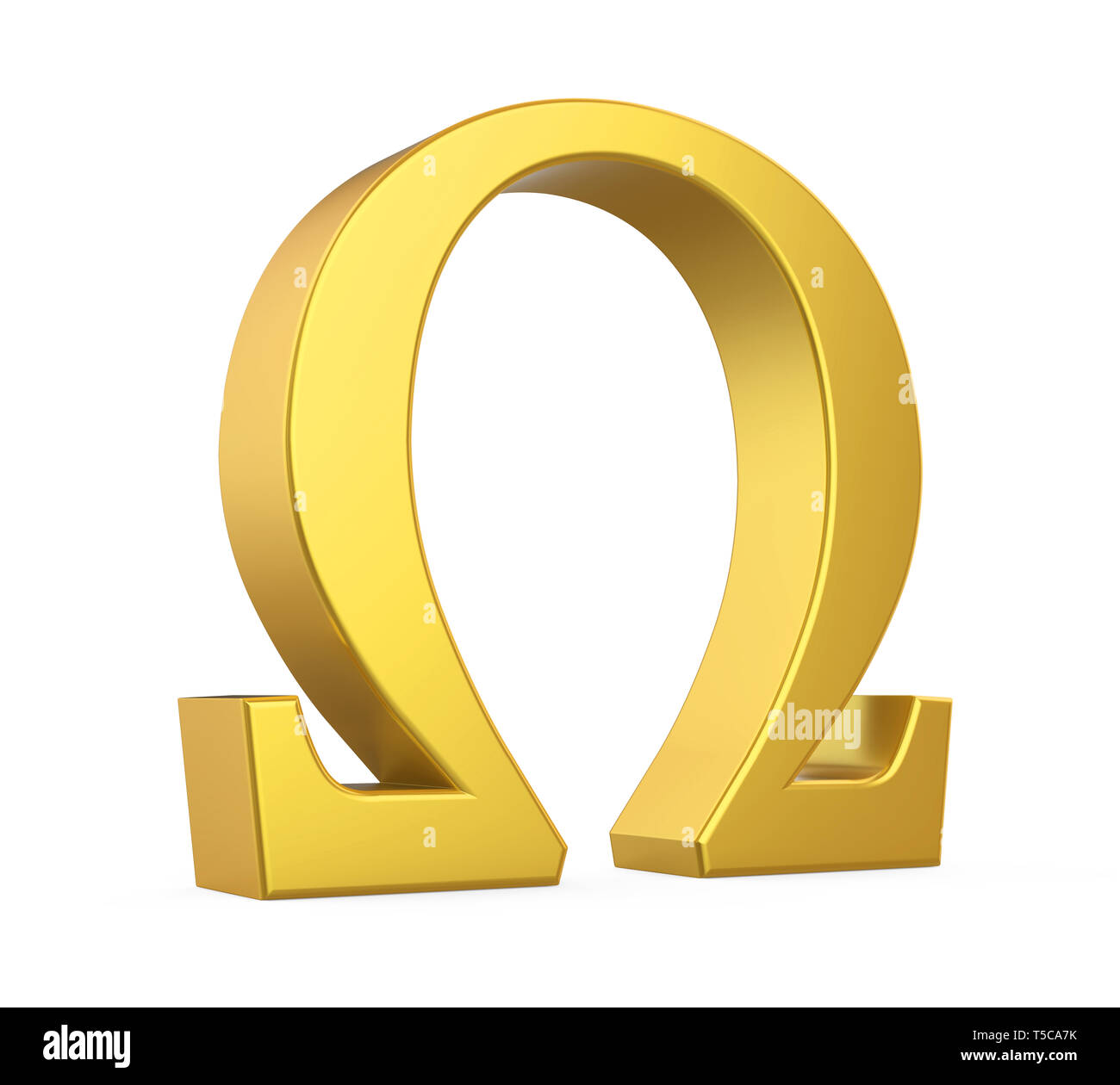 Signe Omega Symbole grec Banque d'images détourées - Alamy