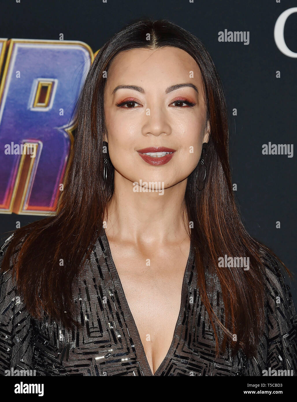 LOS ANGELES, CA - le 22 avril : Ming-Na Wen arrive à la première mondiale de Walt Disney Studios Motion Pictures 'Avengers : Endgame" au centre des congrès de Los Angeles le 22 avril 2019 à Los Angeles, Californie. Banque D'Images