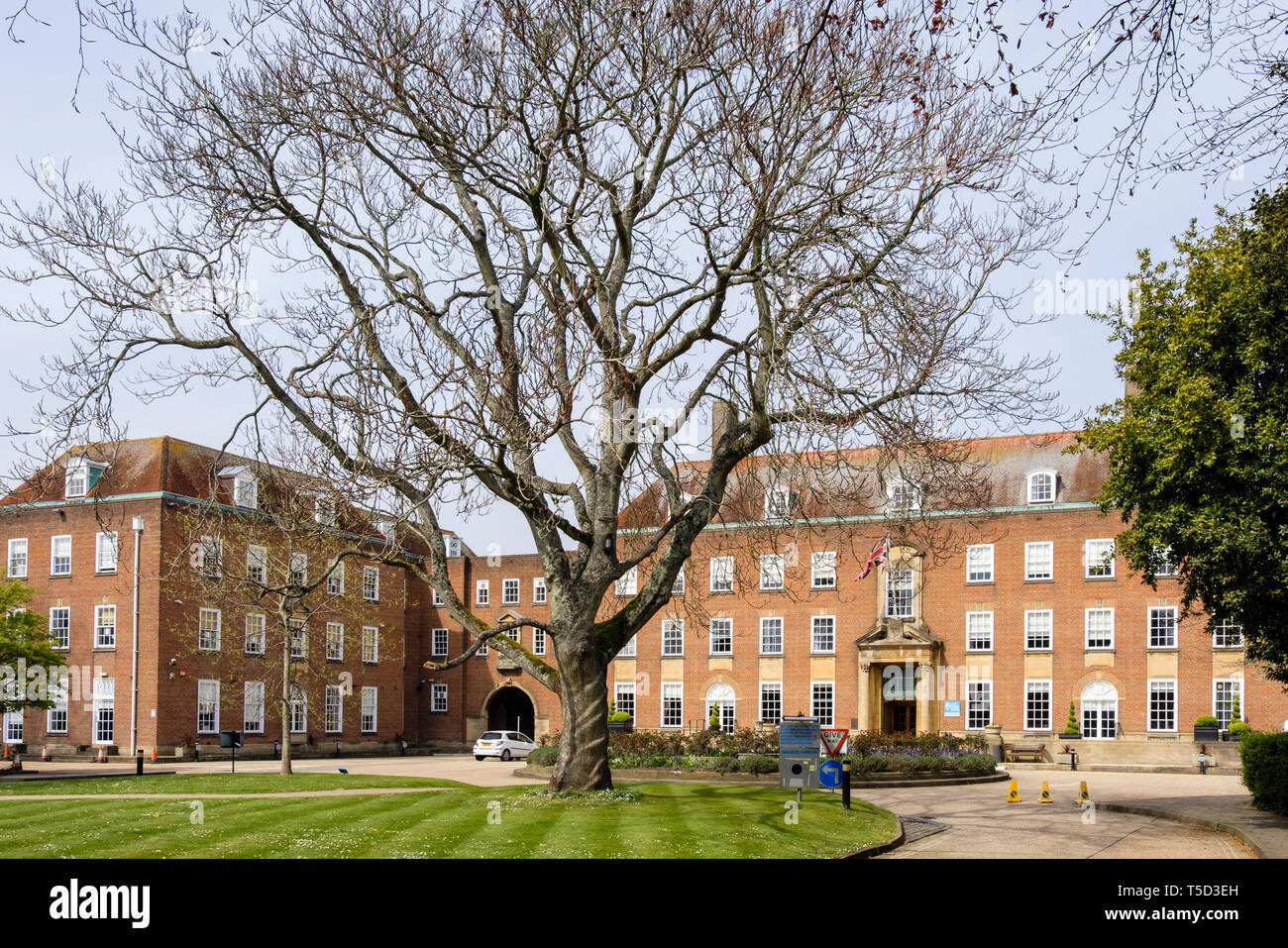 County Hall bâtiment conseil. West Street, Chichester, West Sussex, Angleterre, Royaume-Uni, Angleterre Banque D'Images