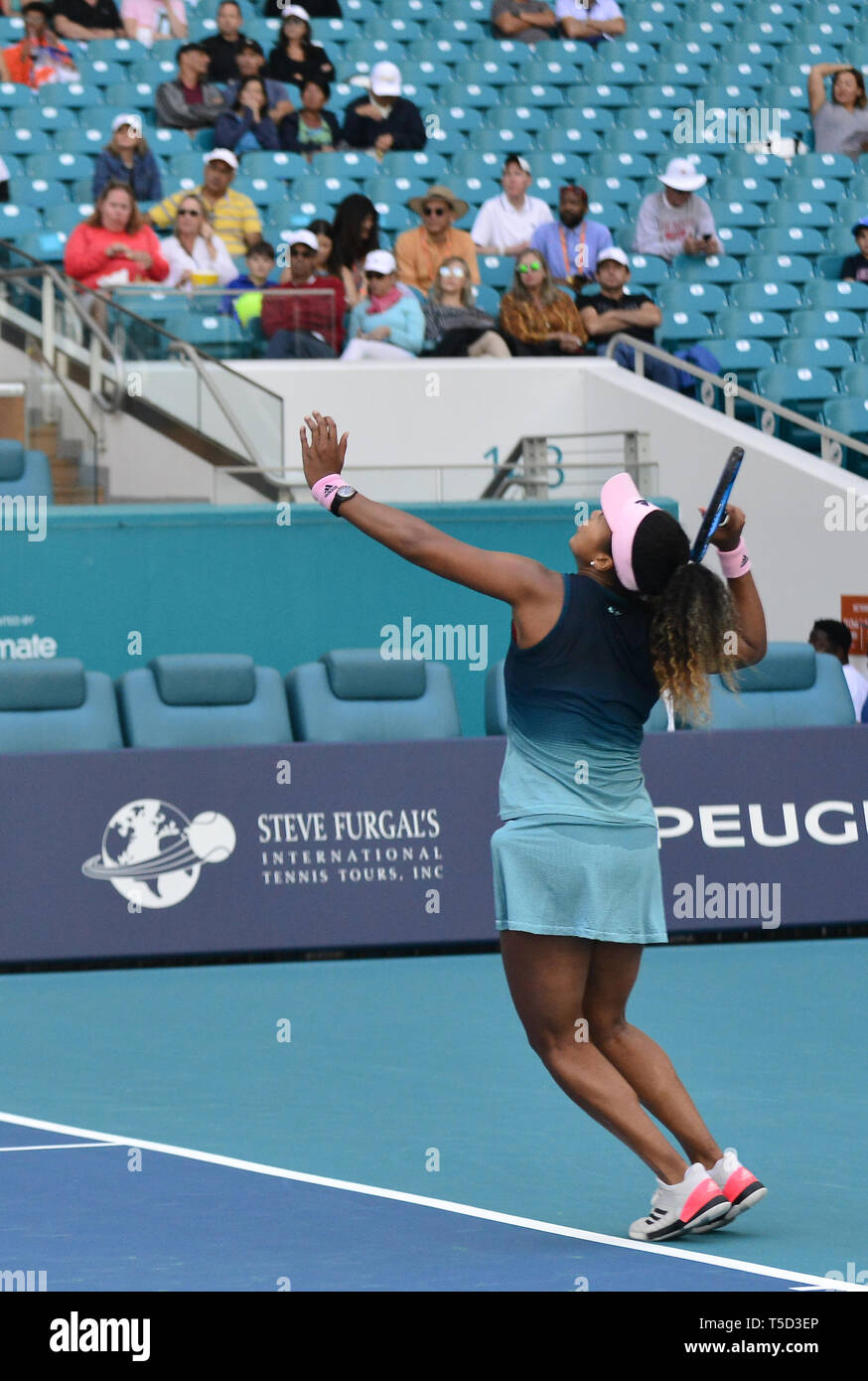 Miami 2019 Open day 5 présenté par Itau au Hard Rock Stadium avec : Naomi Osaka Où : Miami Gardens, Florida, United States Quand : 22 Mar 2019 Crédit : Johnny Louis/WENN.com Banque D'Images