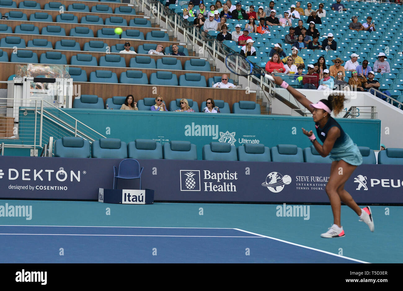 Miami 2019 Open day 5 présenté par Itau au Hard Rock Stadium avec : Naomi Osaka Où : Miami Gardens, Florida, United States Quand : 22 Mar 2019 Crédit : Johnny Louis/WENN.com Banque D'Images
