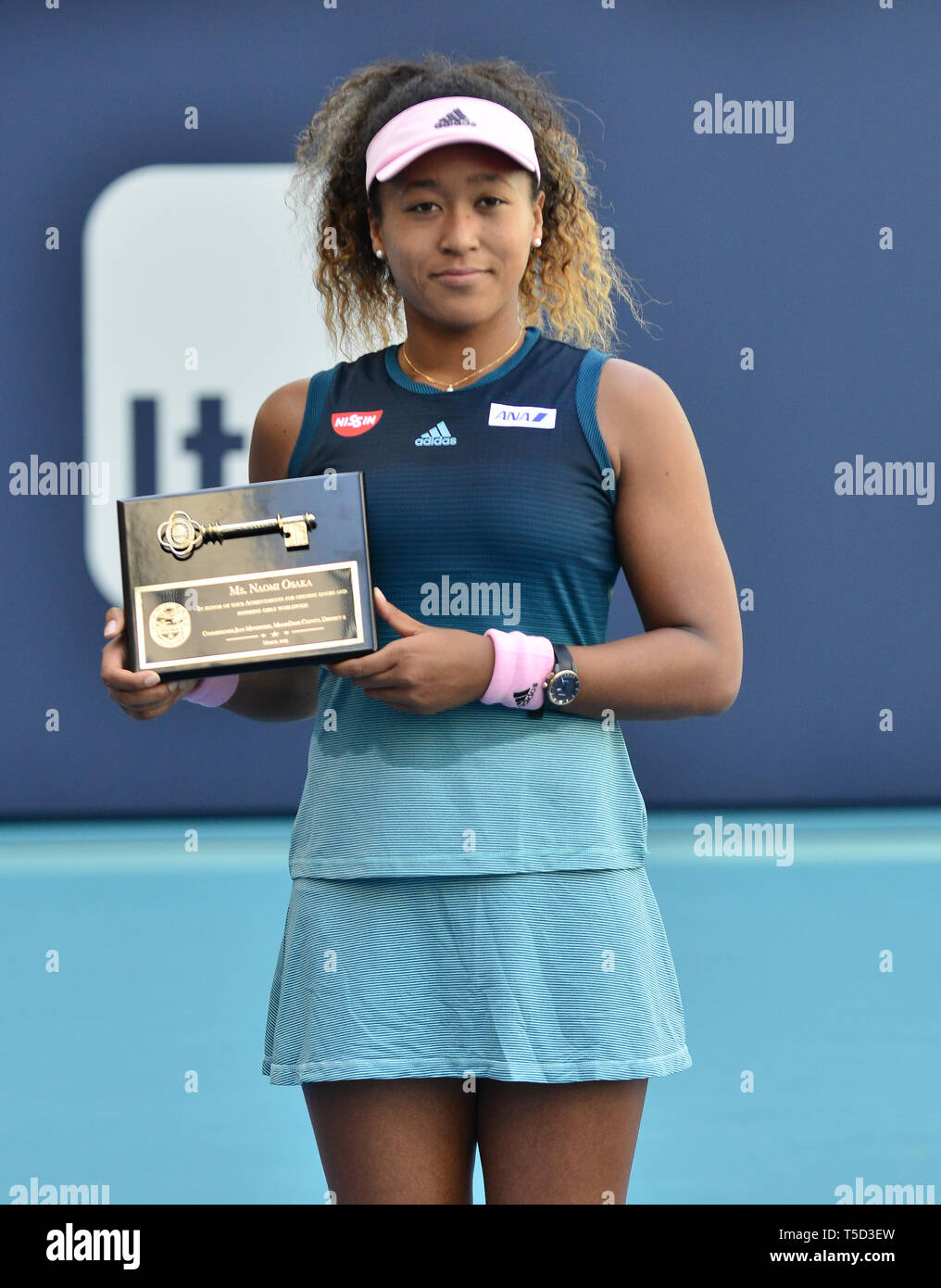 Miami 2019 Open day 5 présenté par Itau au Hard Rock Stadium avec : Naomi Osaka Où : Miami Gardens, Florida, United States Quand : 22 Mar 2019 Crédit : Johnny Louis/WENN.com Banque D'Images