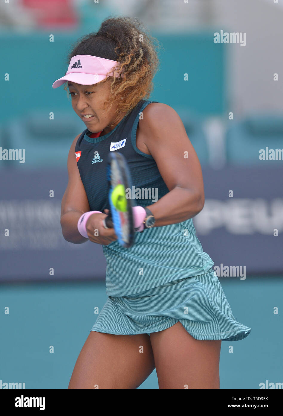 Miami 2019 Open day 5 présenté par Itau au Hard Rock Stadium avec : Naomi Osaka Où : Miami Gardens, Florida, United States Quand : 22 Mar 2019 Crédit : Johnny Louis/WENN.com Banque D'Images