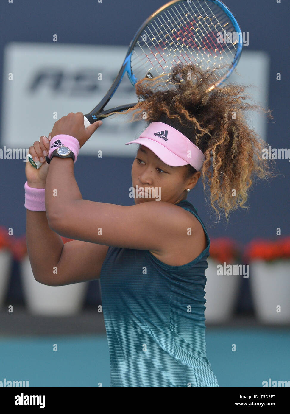 Miami 2019 Open day 5 présenté par Itau au Hard Rock Stadium avec : Naomi Osaka Où : Miami Gardens, Florida, United States Quand : 22 Mar 2019 Crédit : Johnny Louis/WENN.com Banque D'Images