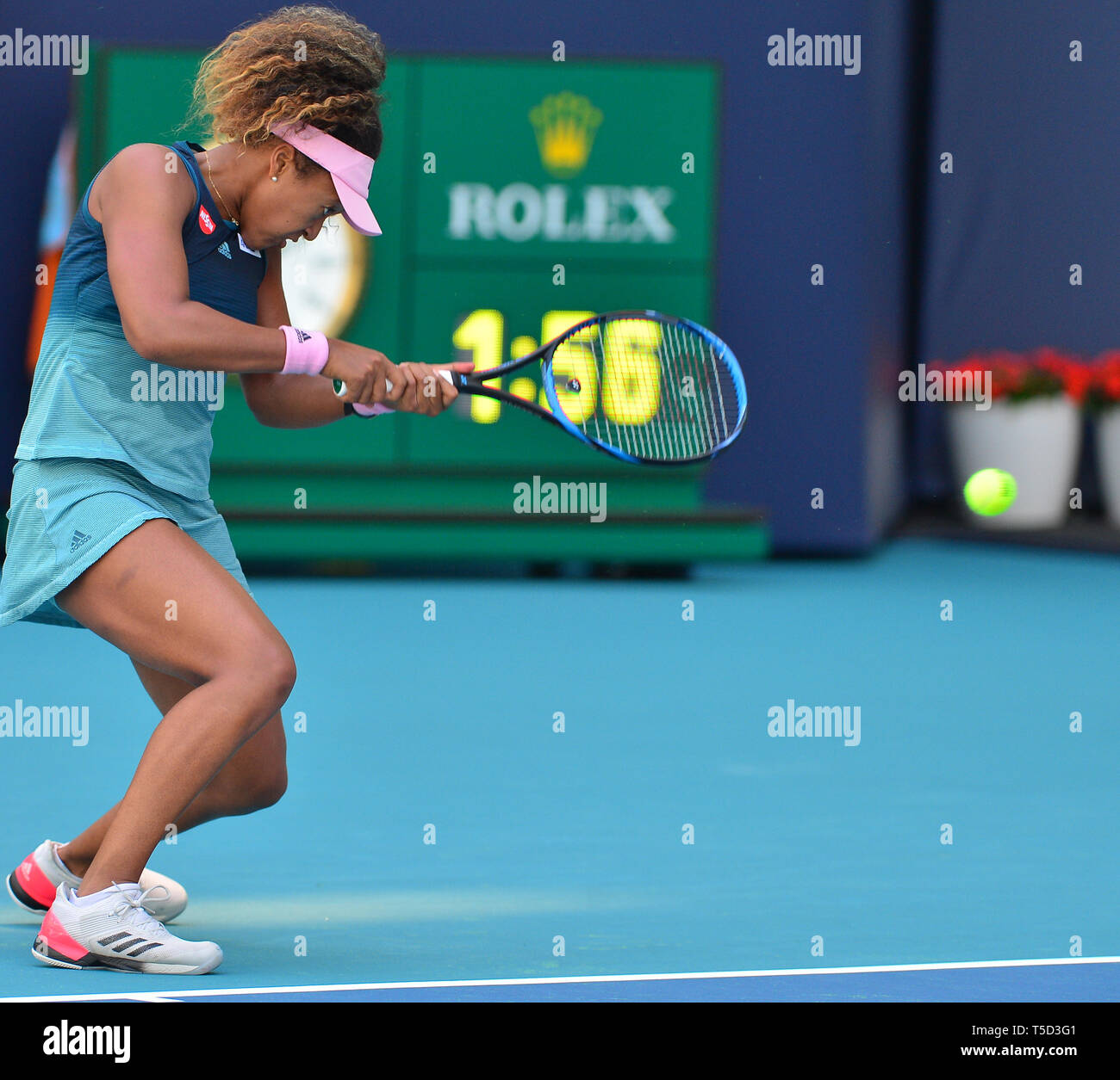 Miami 2019 Open day 5 présenté par Itau au Hard Rock Stadium avec : Naomi Osaka Où : Miami Gardens, Florida, United States Quand : 22 Mar 2019 Crédit : Johnny Louis/WENN.com Banque D'Images