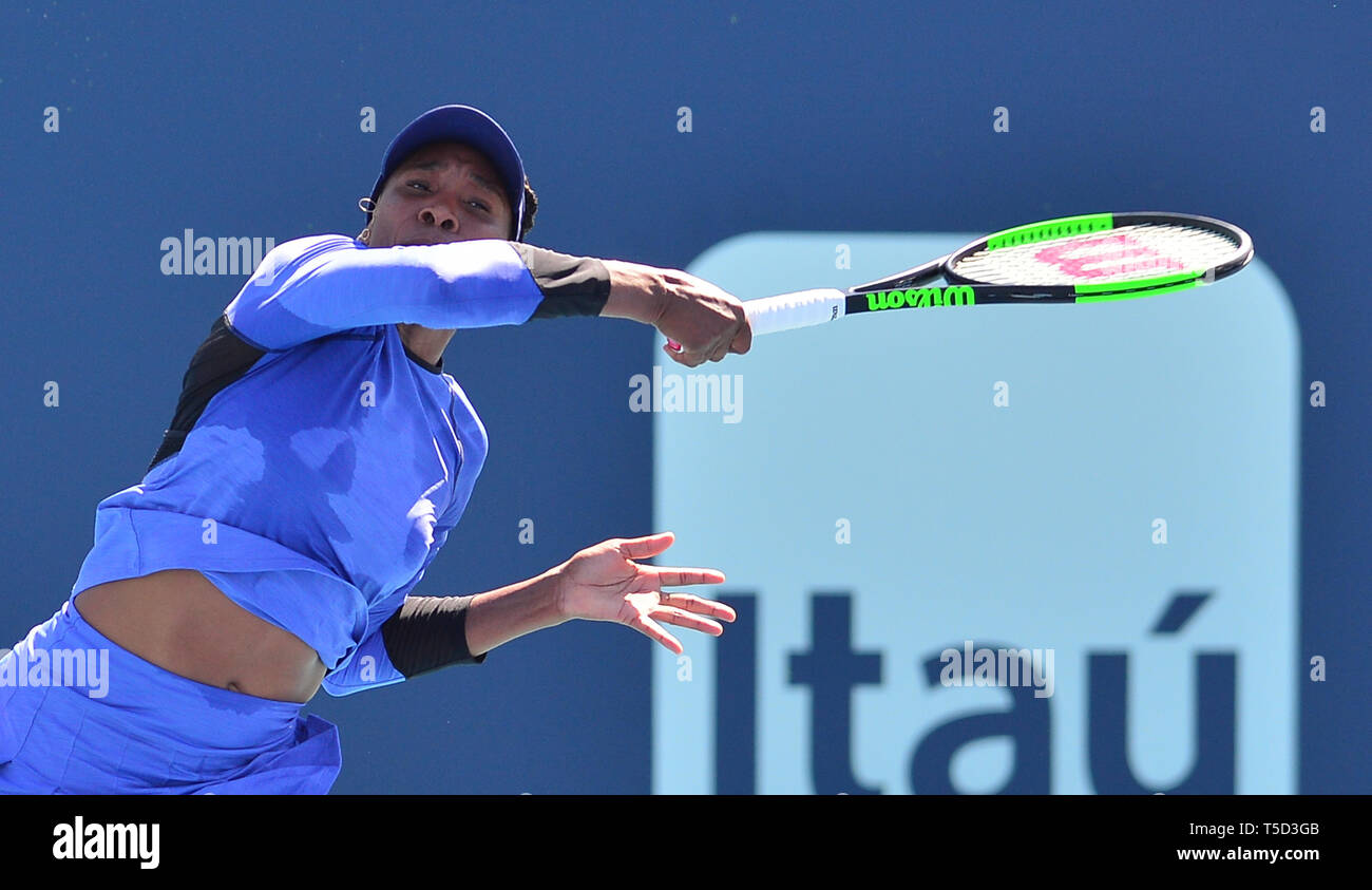 Miami 2019 Open day 5 présenté par Itau au Hard Rock Stadium comprend : Venus Williams Où : Miami Gardens, Florida, United States Quand : 22 Mar 2019 Crédit : Johnny Louis/WENN.com Banque D'Images