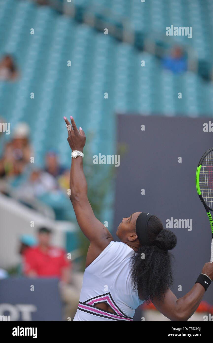 Miami 2019 Open day 5 présenté par Itau au Hard Rock Stadium comprend : Serena Williams Où : Miami Gardens, Florida, United States Quand : 22 Mar 2019 Crédit : Johnny Louis/WENN.com Banque D'Images