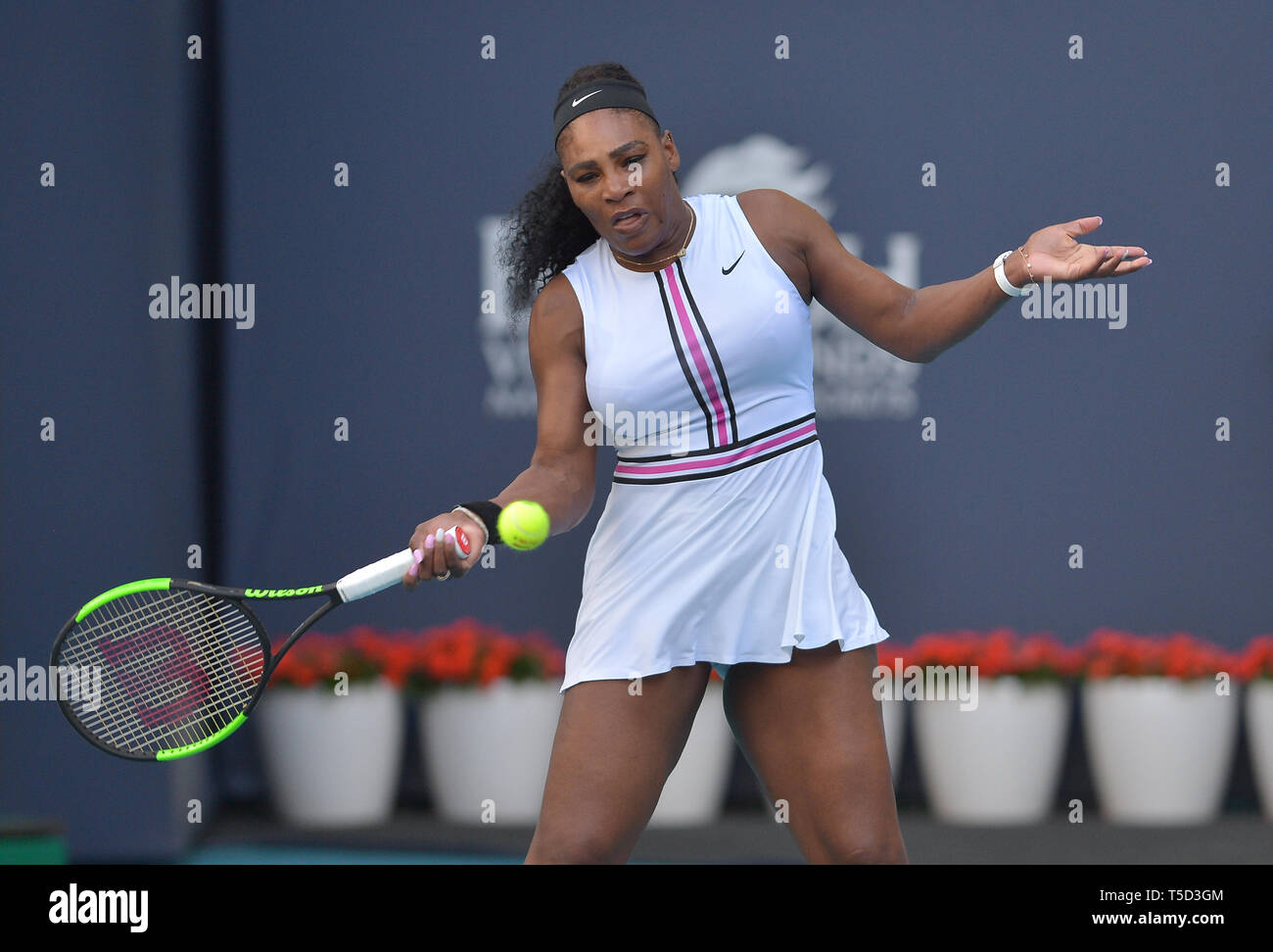 Miami 2019 Open day 5 présenté par Itau au Hard Rock Stadium comprend : Serena Williams Où : Miami Gardens, Florida, United States Quand : 22 Mar 2019 Crédit : Johnny Louis/WENN.com Banque D'Images