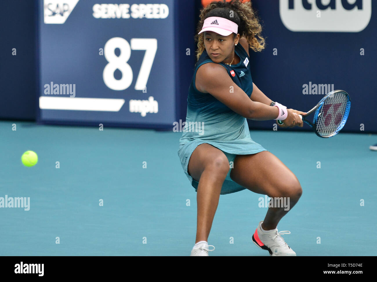 Miami 2019 Open day 5 présenté par Itau au Hard Rock Stadium avec : Naomi Osaka Où : Miami Gardens, Florida, United States Quand : 23 Mar 2019 Crédit : Johnny Louis/WENN.com Banque D'Images