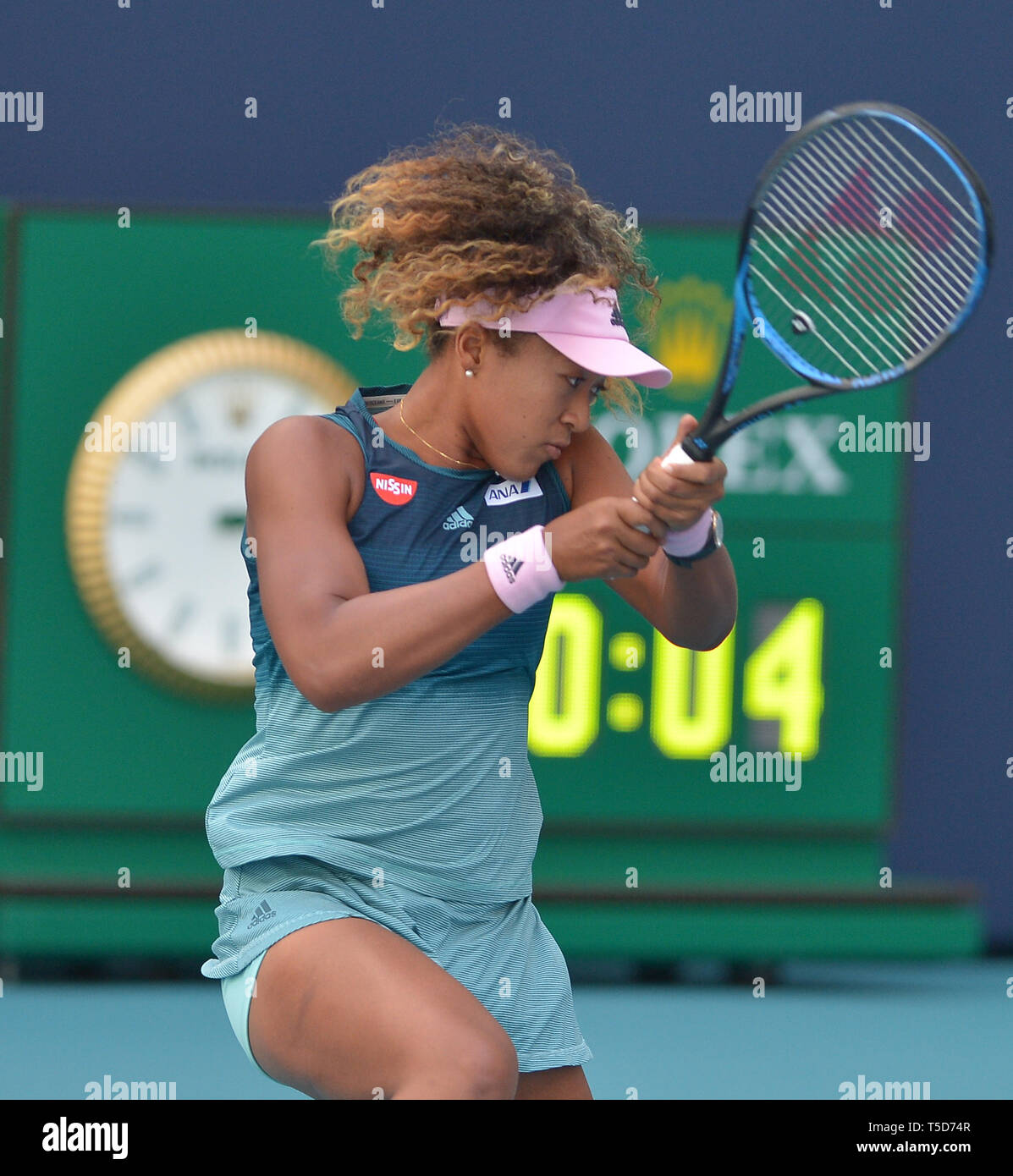 Miami 2019 Open day 5 présenté par Itau au Hard Rock Stadium avec : Naomi Osaka Où : Miami Gardens, Florida, United States Quand : 23 Mar 2019 Crédit : Johnny Louis/WENN.com Banque D'Images