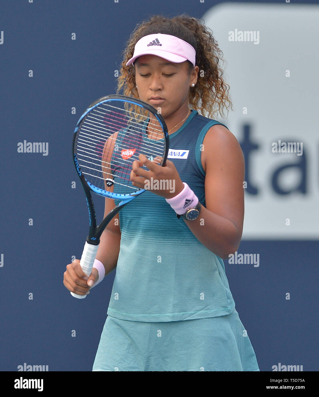 Miami 2019 Open day 5 présenté par Itau au Hard Rock Stadium avec : Naomi Osaka Où : Miami Gardens, Florida, United States Quand : 23 Mar 2019 Crédit : Johnny Louis/WENN.com Banque D'Images