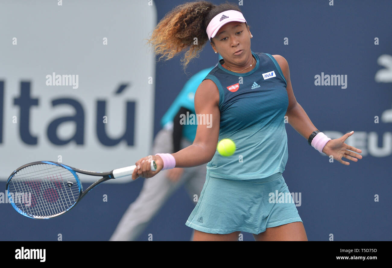 Miami 2019 Open day 5 présenté par Itau au Hard Rock Stadium avec : Naomi Osaka Où : Miami Gardens, Florida, United States Quand : 23 Mar 2019 Crédit : Johnny Louis/WENN.com Banque D'Images