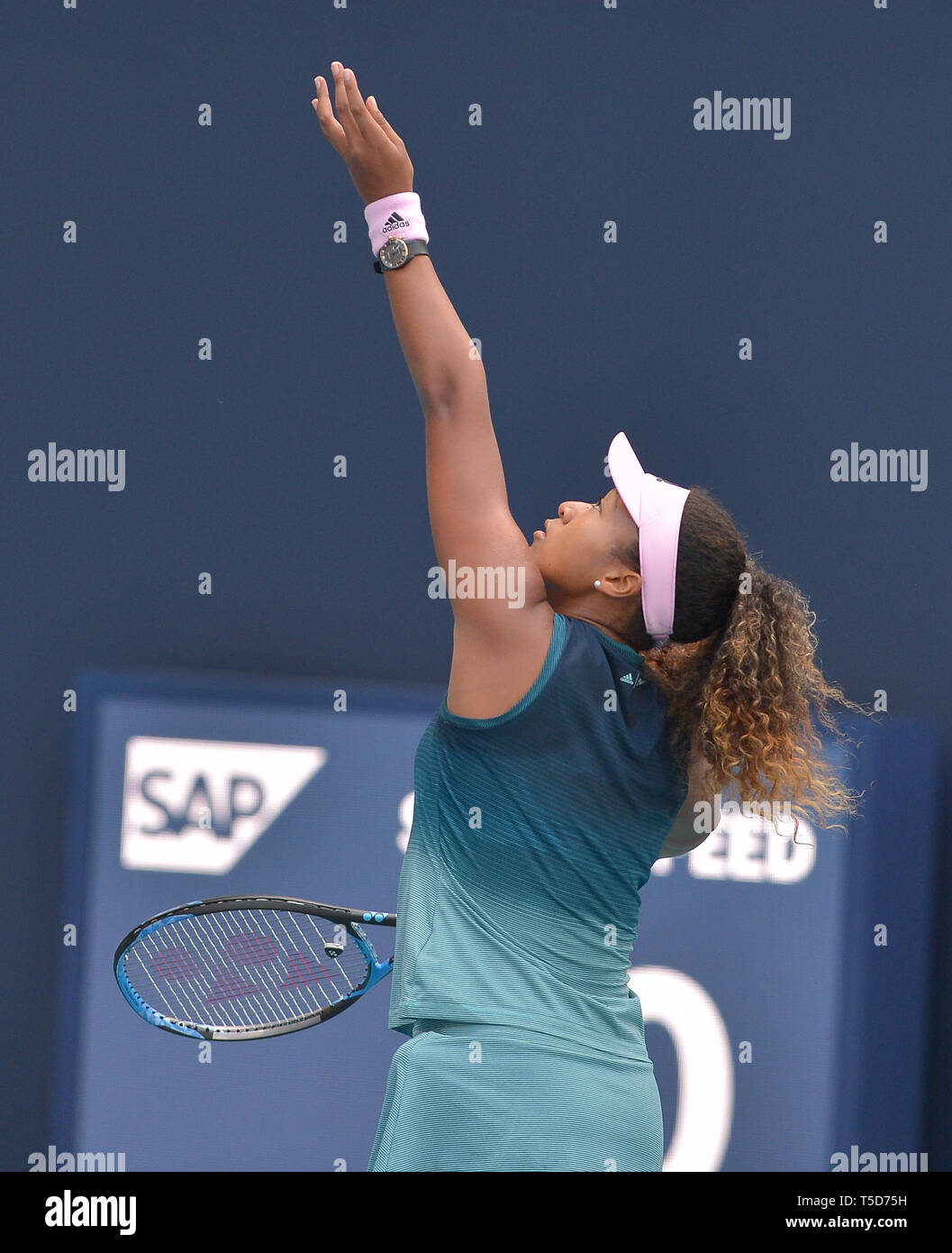 Miami 2019 Open day 5 présenté par Itau au Hard Rock Stadium avec : Naomi Osaka Où : Miami Gardens, Florida, United States Quand : 23 Mar 2019 Crédit : Johnny Louis/WENN.com Banque D'Images