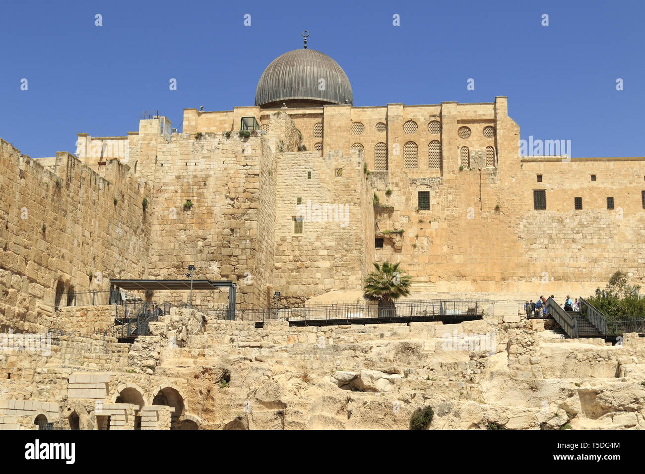 La mosquée Al Aqsa à Jérusalem Banque D'Images