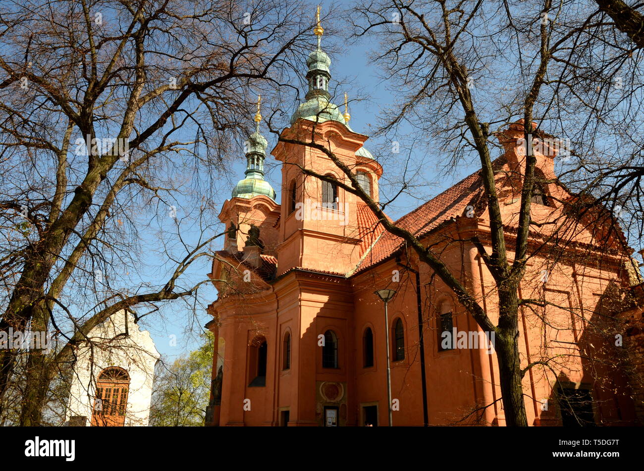 Cathédrale de St Lawrence à Prague Banque D'Images