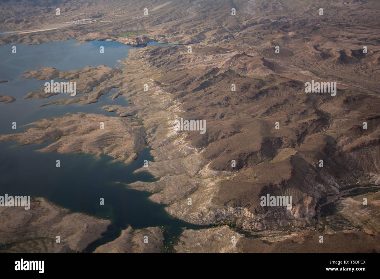 Vue aérienne de Lake Mead National Recreation Area, Arizona Banque D'Images