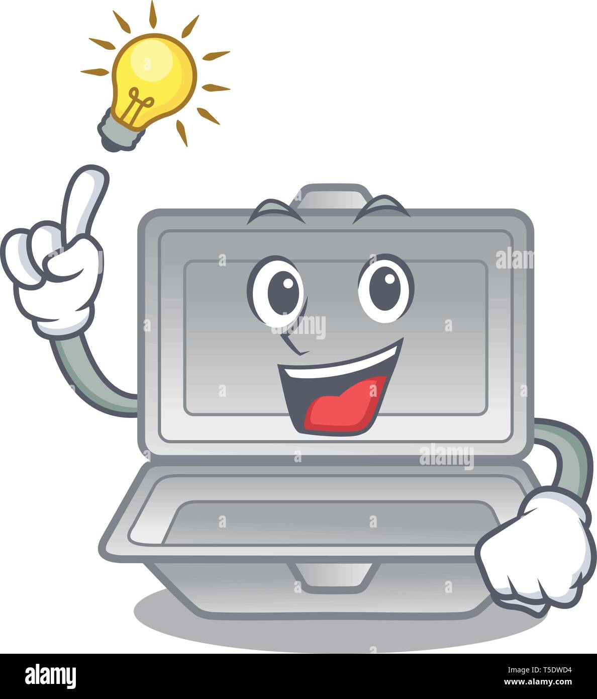 Avoir une idée de cartoon en styromousse ouvert au-dessus de la table Illustration de Vecteur Avoir une idée de cartoon en styromousse ouvert au-dessus de la table Illustration de Vecteur